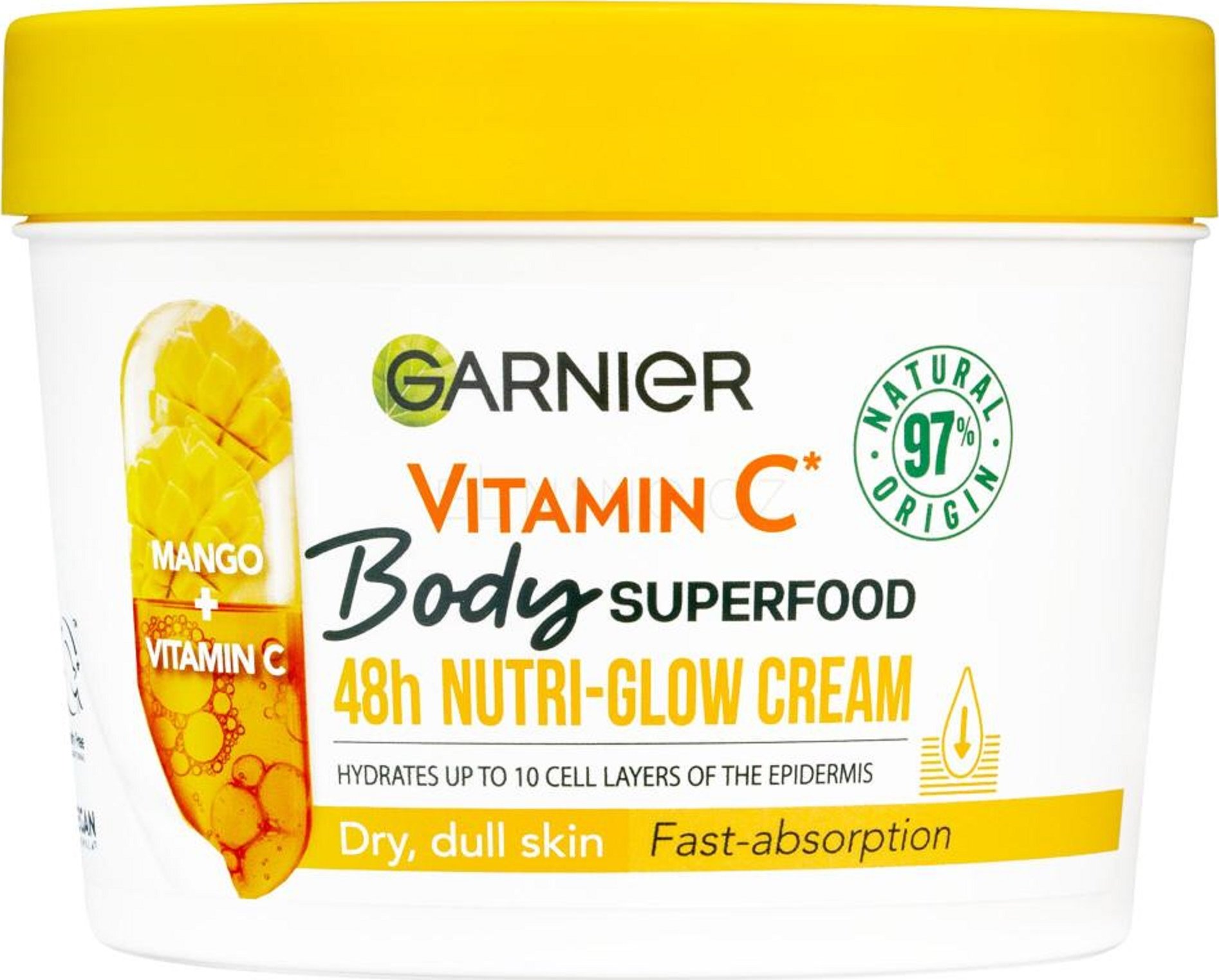 Garnier Body Superfood Mango Vitamin C Glow Cream 380 Ml Od 177 Kč