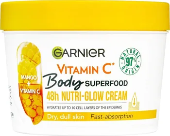 Tělový krém Garnier Body Superfood Mango + Vitamin C Glow Cream 380 ml