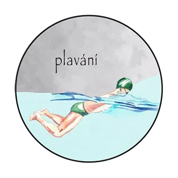 magnetka pro dítě Slon Pamatovák Plavání