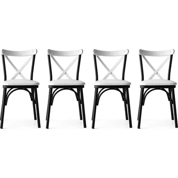 Jídelní židle ASIR Set židlí EKOL bílý