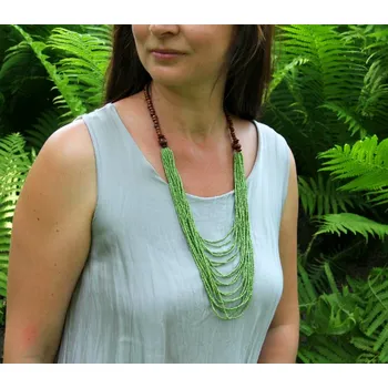 Náhrdelník Náhrdelník Kasandra, hráškově zelený