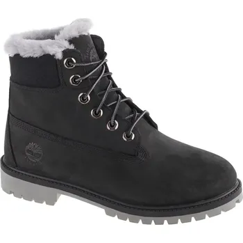 Dětská treková obuv Černé chlapecké boty Timberland Premium 6 IN WP Shearling Boot Jr 0A41UX Velikost: 38