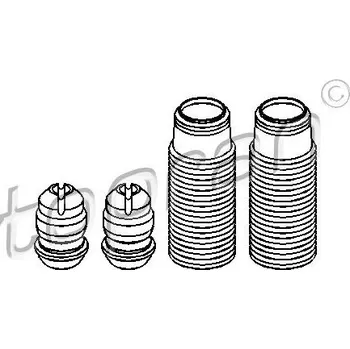Ochranná sada proti prachu, tlumič pérování TOPRAN 914 001