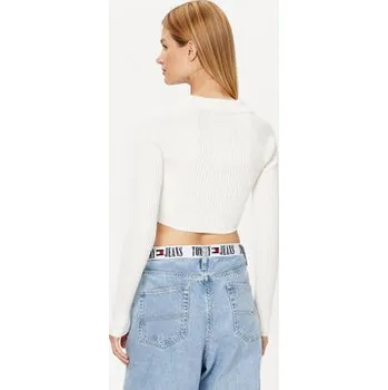 Pánský svetr Tommy Jeans Svetr DW0DW14950 Écru Slim Fit XL