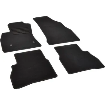 autokoberec Autokoberce textilní přesné černé / černé obšití - Fiat Doblo II (Typ 263) (2010-2021) 5-sedadel