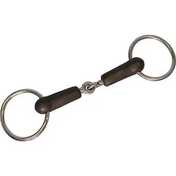 Udidlo pro koně Udidlo stihlo - FEELING 1x lomené potažené gumou 12,5 cm