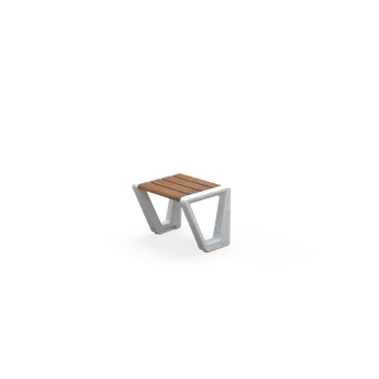 Zahradní lavice HTI BEVEL Lavička bez opěradla LBE140.00 Materiál konstrukce: beton, Typ použitého obložení: ash