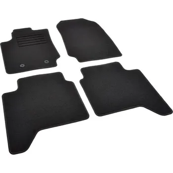 autokoberec Autokoberce textilní přesné černé / černé obšití - Ford Ranger IV (Typ T6/PX) (2016-2021) 5-sedadel