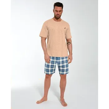 Pánské pyžamo Pyžamo pánské Cornette 152 Chris béžové Barva: béžová, Velikost: M