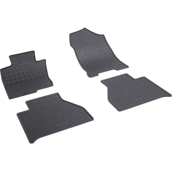 autokoberec Autokoberce gumové přesné s nízkým okrajem - Renault Alaskan (2017-2023) čtyřdílná sada koberců / koberec přes tunel