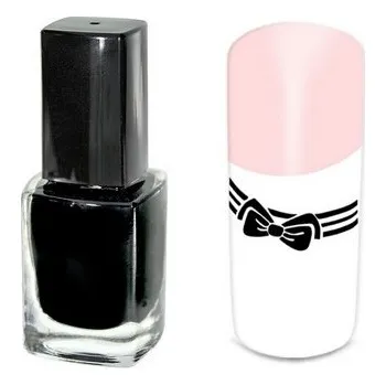 Přípravek na nehty lak na stamping 12ml - BLACK