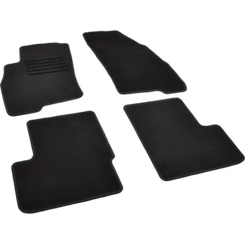 autokoberec Autokoberce textilní přesné černé / černé obšití - Fiat Punto III (Typ 199) Grande (2005-2018) 5-sedadel