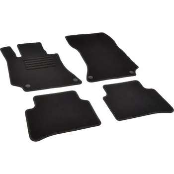 autokoberec Autokoberce textilní přesné černé / černé obšití - Mercedes-Benz C-Klasse (Typ W205) Sedan (2014-2021) 5-sedadel