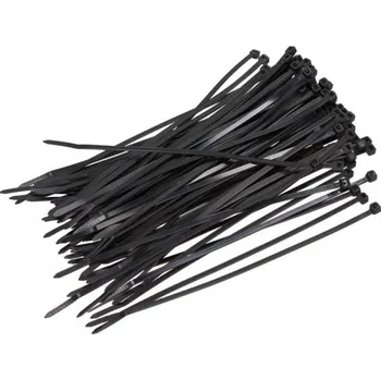 Upínací spona 4X200 (1 BALENÍ 100 KUSŮ) Černá MAXGEAR