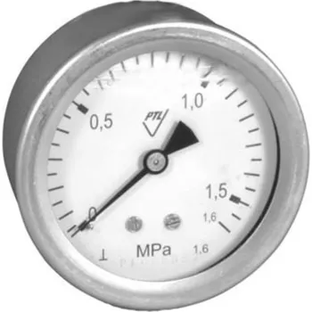 PREMATLAK, a.s. manometr 358 CHV/MM60K/477/1,6 0/1MPa, G1/4B, zadní přip., vodotěsný