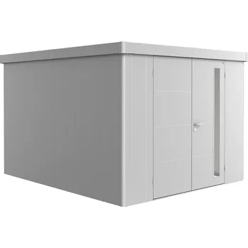 Zahradní domek Zahradní domek NEO 4C, stříbrná, dvoukřídlé dveře BH82014