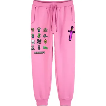 Růžové Tepláky Minecraft Velikost: 128