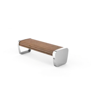 Zahradní lavice HTI TRAPO Lavička bez opěradla LTR057.02.s Materiál konstrukce: ocel, Povrchová úprava: komaxit dle RAL, Typ použitého obložení: sapeli