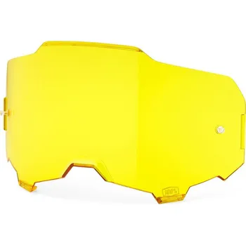 Motocyklové brýle plexi ARMEGA, 100% (žluté, Anti-fog)