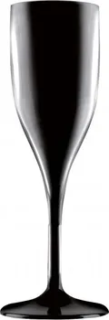Party nádobí Santex Sklenice na víno nerozbitná plastová 150 ml černá
