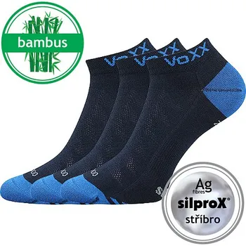 Pánské ponožky Sportovní kotníkové ponožky Bojar VOXX 3 páry Barva: TMAVĚ MODRÁ, Velikost: 39-42(26-28)