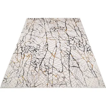 Koberec Moderní koberec Golden - mramor 3 - krémový/zlatý Rozměr koberce: 80x150 cm