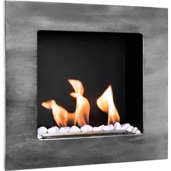 Biokrb BIO FLAME biokrb Easy XS Open Patina Šedá 40x40 cm