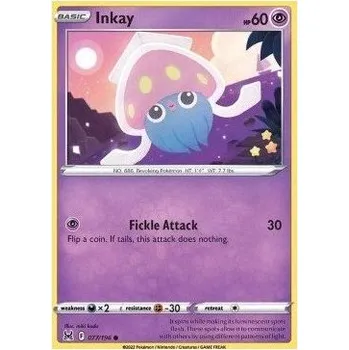 Sběratelská karetní hra Pokémon karta Inkay 077/196 - Lost Origin