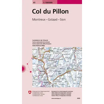 Swistopo vydavatelství mapa Col du Pilon 1:100 t.
