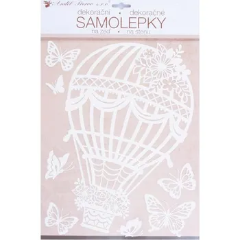Samolepící dekorace Samolepící dekorace 10468 bílý balón 27,5 x 41cm UNIPAP