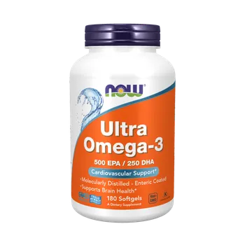 Now Foods Ultra Omega 3 500 mg EPA/250 mg DHA, 180 cps.