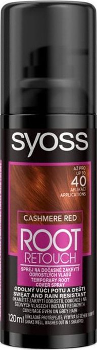 SYOSS Root Retouch CASHMERE RED 120ml - tónovací barva na odrosty ve spreji - červená