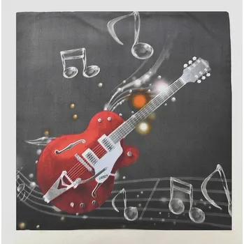 Dekorativní polštářek 3D povláček na polštářek APEX - Kytara - Povláček na polštářek