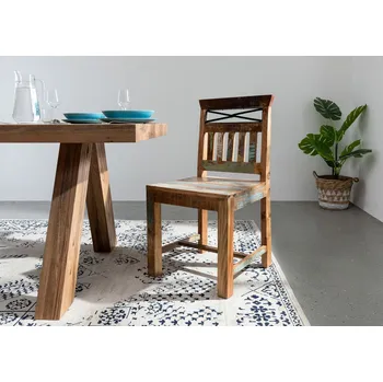 OLDTIME Jídelní židle dřevěná, staré dřevo