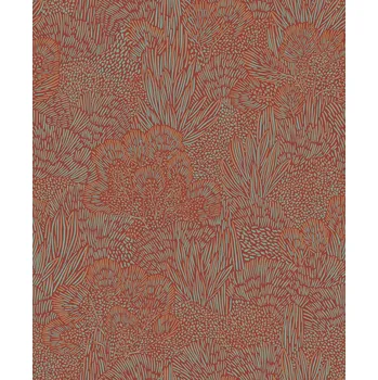 Tapeta Decoprint Tyrkysovo-červená vliesová tapeta na zeď, krajina, stromy, BA26063, Brazil, Decoprint, velikost 10,05 x 0,53 m