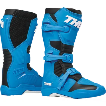 Moto obuv Motokrosové boty / MX boty, boty na motocross THOR BLITZ XR MX BOOTS barva modrá/černá - pár (homologace EN 13634:2017, BLITZ XR MX BLUE/BLACK BOOT)