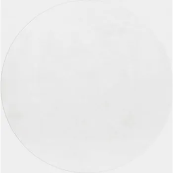 Koberec Kusový koberec kruh Pouffy 5100 white Kruh 200 cm průměr