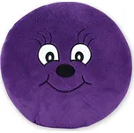 Tvarovaný polštářek - kulička fialová
