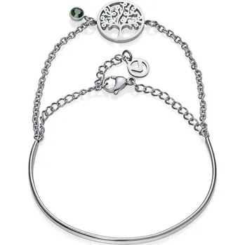 Náramek Viceroy Okouzlující dvojitý náramek se stromem života Kiss 15104P01000 + 2 měsíce na vrácení zboží