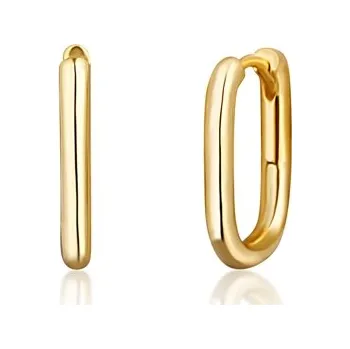 Náušnice Moderní stříbrné pozlacené náušnice STNAU1530F