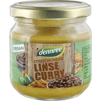 Rostlinná pomazánka Bio pomazánka čočka a kari 180g, Dennree