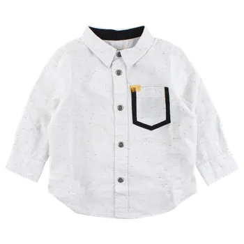 SMALL RAGS chlapecká košile s kapsičkou béžová - 86 cm