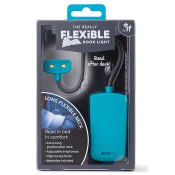 Čtecí lampička By IF The Really Flexible Book Light tyrkysová