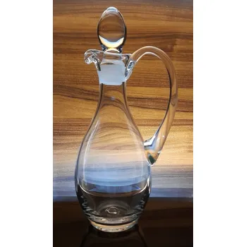 Láhev Lahev na víno s ouškem 1l ručně foukaná