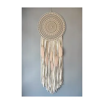 Lapač snů Lapač zlých snů Béžová holubice 40 x 120 cm (Béžovo bílá )