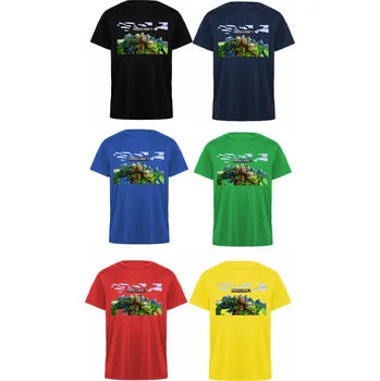 Pánské kraťasy Polyesterový letní set Minecraft World Barva: Zelená, Velikost: 16let - 170/176