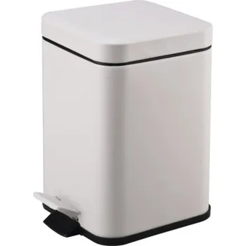Odpadkový koš Odpadkový koš do koupelny nášlapný Basano ACCADIA 3 litry bílý