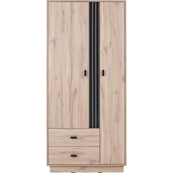 Šatní skříň Šatní skříň Allmo AL1 dub estana / antracit, 90 x 195 x 60