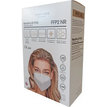 NanoProMedical NanoRespirátor FFP2 bílý 10 ks respirátor NanoProMedical NanoRespirátor FFP2 bílý 10 ks
