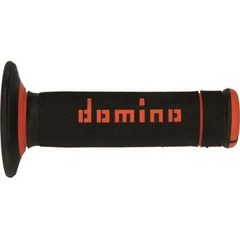 Gripy A190 (offroad) délka 123 + 120 mm, DOMINO (černo-oranžové)